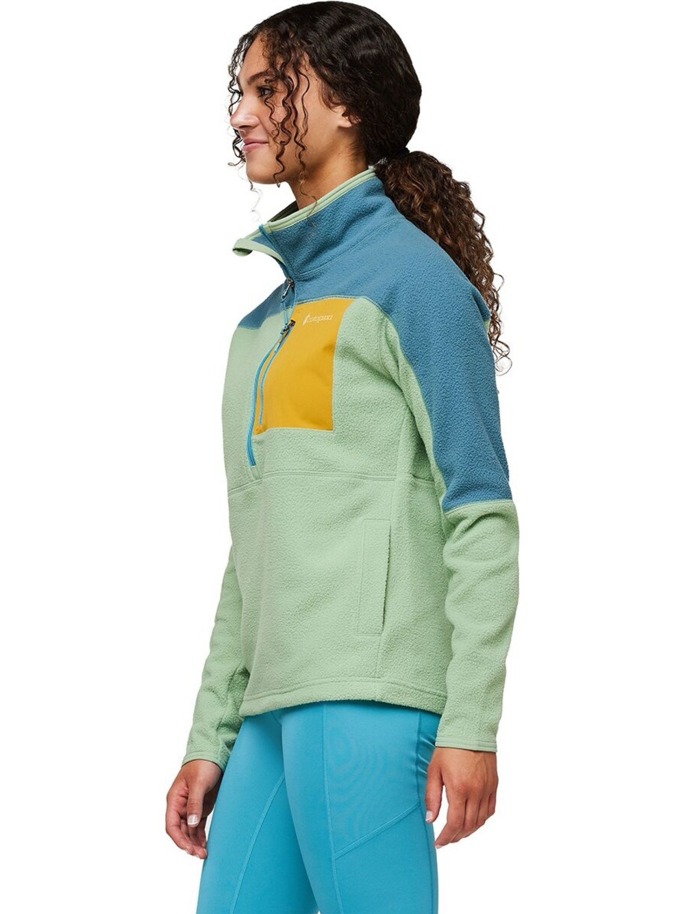 Abrazo Half-Zip Fleece Jacket - Women's size large blue green tone - Picture 3 of 9